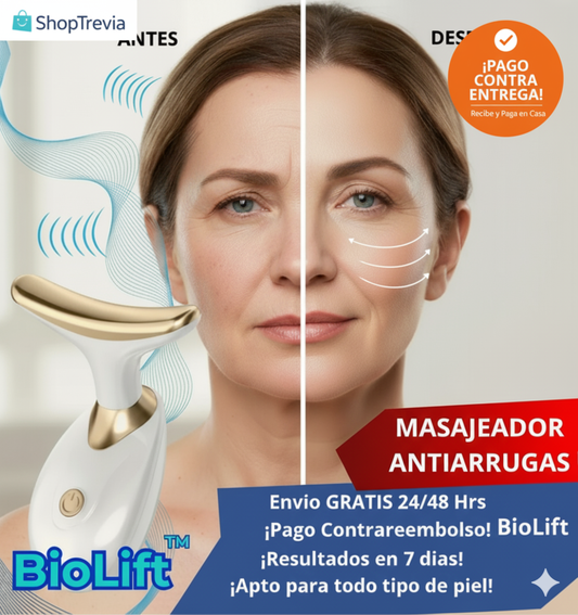 Masajeador Antiarrugas Facial y Cuello - BioLift™